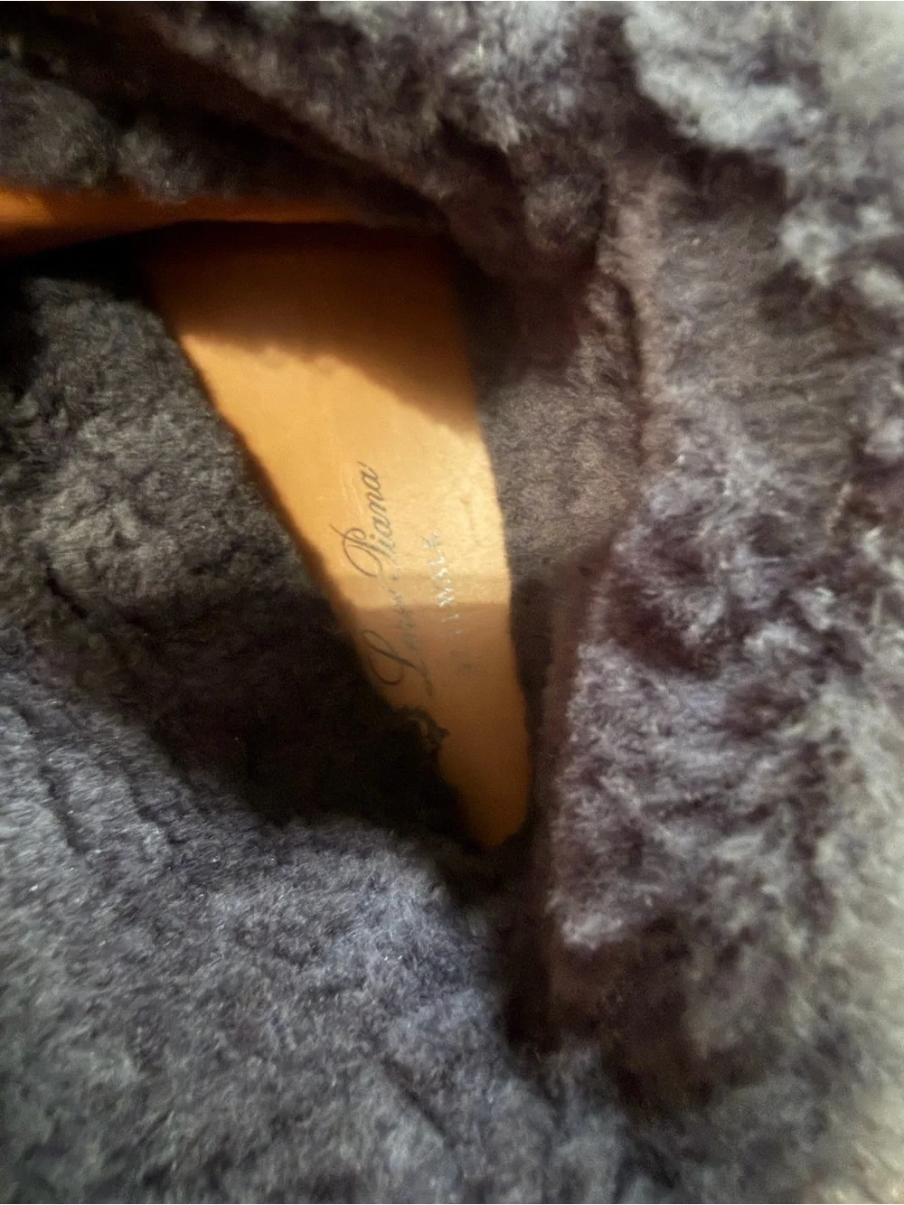 Loro Piana Black Suede Shearling Lace-Up Winter Boots